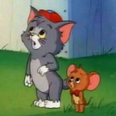 猫的情侣头像猫和老鼠