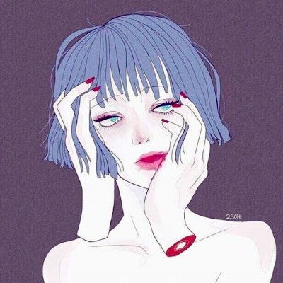  优质卡通女生头像长的绝对的标志小美女