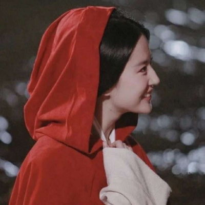红色女生头像少女