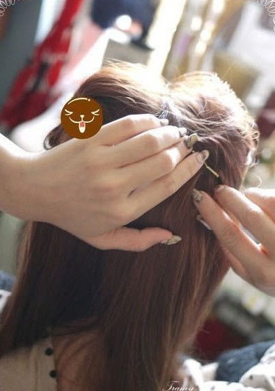  超萌猫咪头发型最新可爱盘发扎法