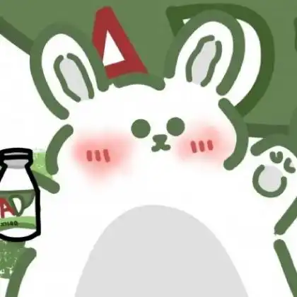  最可爱的卡通情侣头像,手绘简约小兔子小熊都不错
