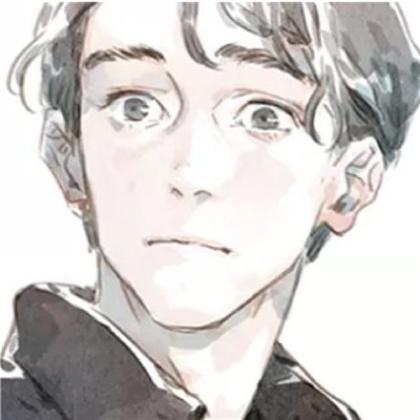  比较个性彩色帅气男生素描头像,也有几张是水彩系的
