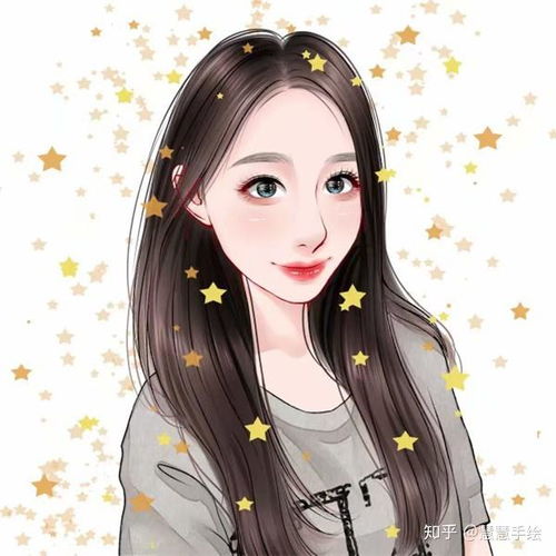  手绘清纯头像女生唯美好看的微信头像女手绘图超唯美手绘女生头像