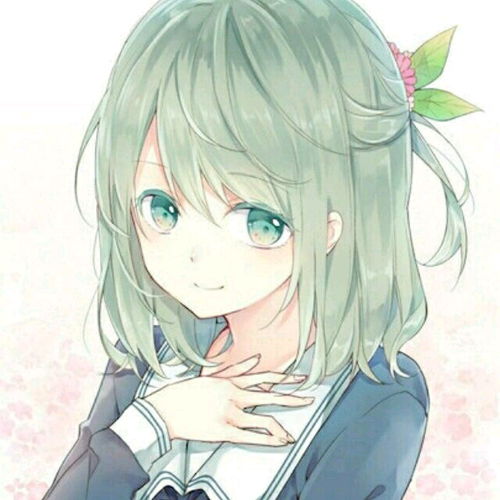笑容治愈卡通女生头像