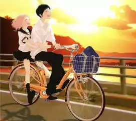 情侣浪漫骑行头像
