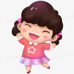  儿童节小女孩免抠手绘元素png图片素材免费下载手绘png20002000像素熊猫办公