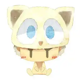  情侣头像戴猫头帽子的一男一女的卡通人物