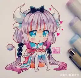  十二星座专属马克笔手绘,巨蟹座制服少女,双鱼座可爱值爆表