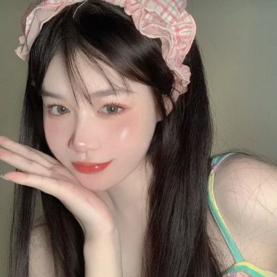  真人女头ins风女生小清新意境