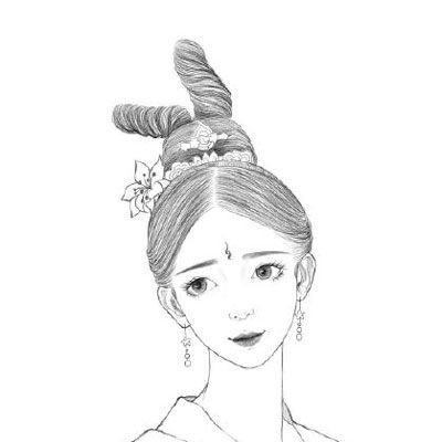  古风漫画头像女妖艳冷酷少女古风动漫头像