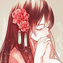  黑长直祈福少女汉服