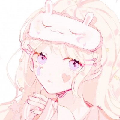  粉色系动漫女头萌甜