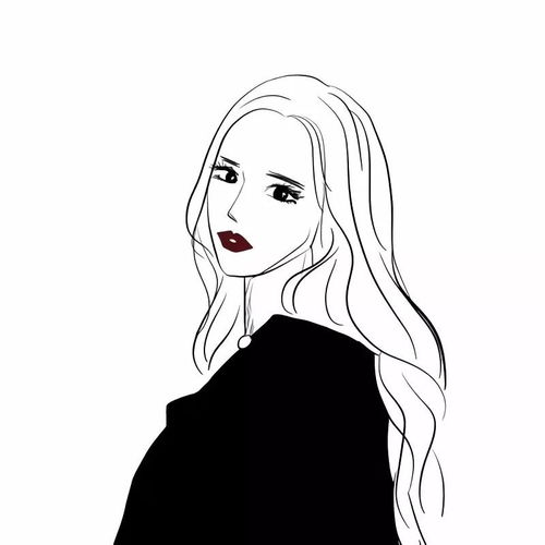 qq头像女生可爱萌动漫黑