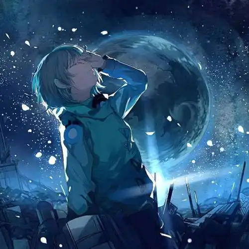二次元星空头像男