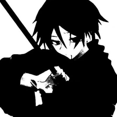  二次元黑白丧系动漫男头我们早男生头像我要个性网