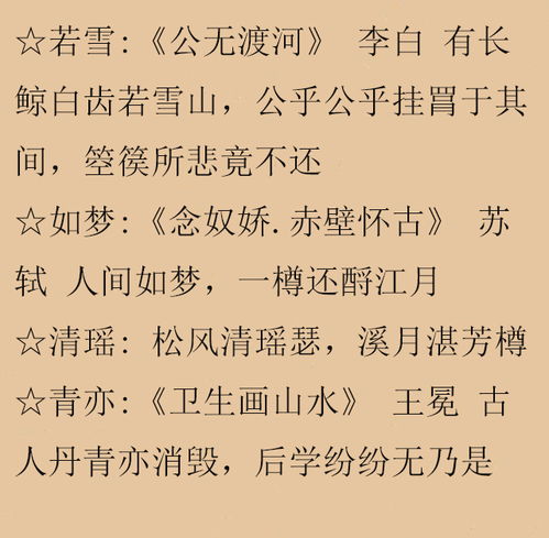  经典诗词好名字,适合男孩女孩取名用