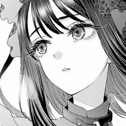  伤感动漫女头︱丧系黑白动漫女生头像