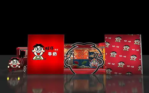  国潮卡通风格旺仔牛奶新年快闪店