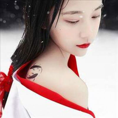  古风头像女唯美孤傲古风红衣女子图片