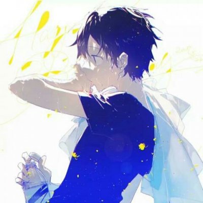  绿色系动漫男生头像