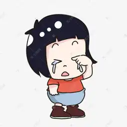  手绘卡通哭泣的小女孩素材图片免费下载千库网