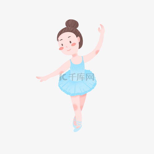  可爱儿童节女孩跳芭蕾素材图片免费下载千库网