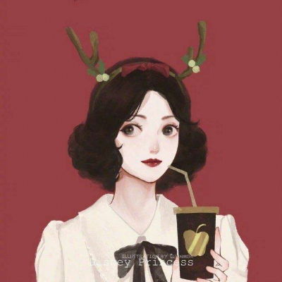  可爱红色系新年迪士尼公主头像女生头像我要个性网