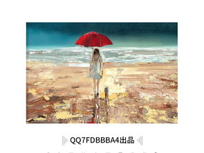  唯美红色雨伞美女背影海滩海洋风景装饰画图片设计素材高清模板下载10.69mb森林风景装饰画大全