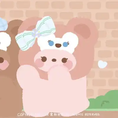 兔子情侣头像一对两张小
