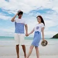 情侣海边头像一人一张
