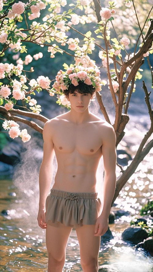 神秘仙境中的唯美男子