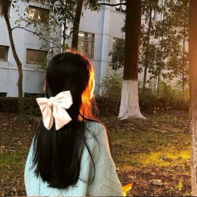  女生头像真人侧脸夕阳图片大全