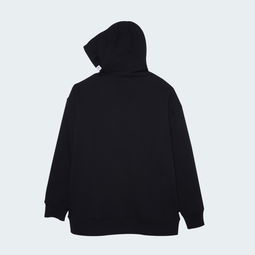  领券100元后808元mishkanyc连帽卫衣男女同款黑色加厚眼球印花潮牌maw170463m