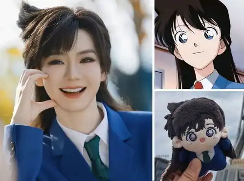  戚薇cos毛利兰造型还原度拉满jk校服清纯美丽,大长腿比命长