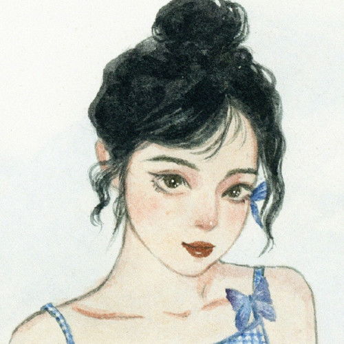  微信头像女生简单大方手绘