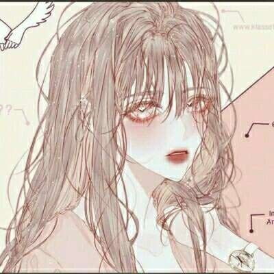  唯美精致漫画头像,美女真人手绘美图