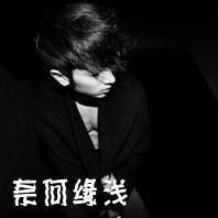  灰色侧面的男生头像,带字的