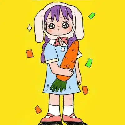  可爱卡通手绘小女孩微信头像