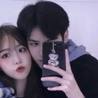  情侣头像男女一起的潮潮男潮女情侣头像双人两张
