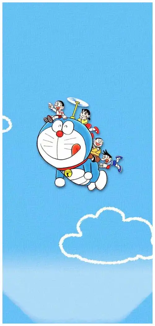  童年蓝胖子系列丨手机壁纸