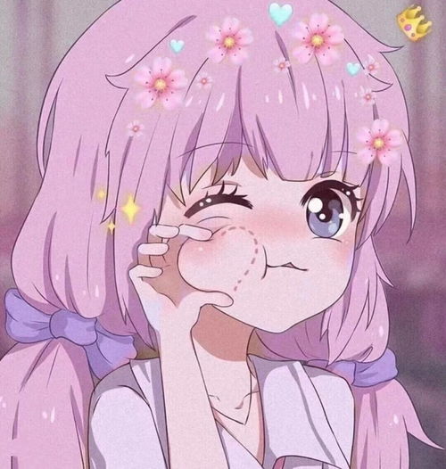  招桃花温柔动漫可爱女生头像233