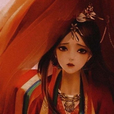  宋知意唯美古风手绘红色系女生女生头像我要个性网