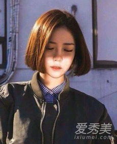  夏季女生短发发型简约设计时尚清凉