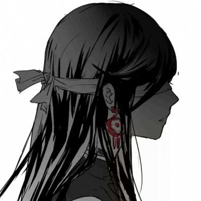  霸气丧女生二次元头像冷酷忧伤漫画头像女