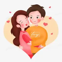 手绘情侣头像简单清新效