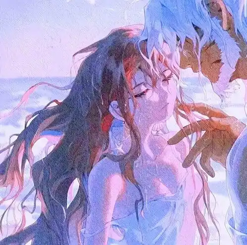  情头好看到爆炸的蓝色系情侣头像