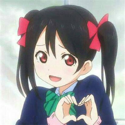  二次元女生头像萌萌哒,遇见你之前我是伤心的