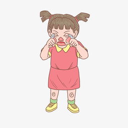  万圣节小女孩哭泣卡通手绘图片素材其他格式下载动漫人物大全
