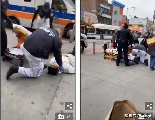  戴口罩的男子在纽约街头突然昏倒,引发当地人对新冠病毒的担忧