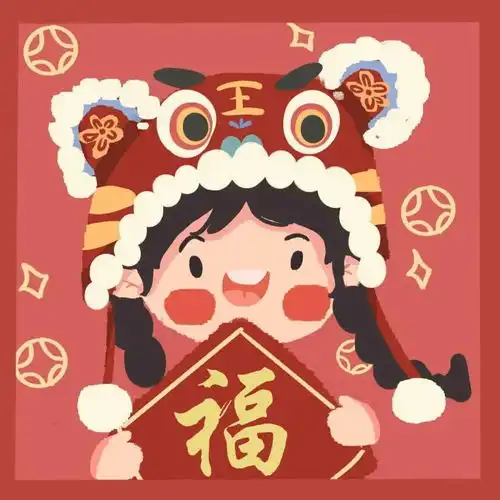  虎年可爱又喜庆的情侣头像